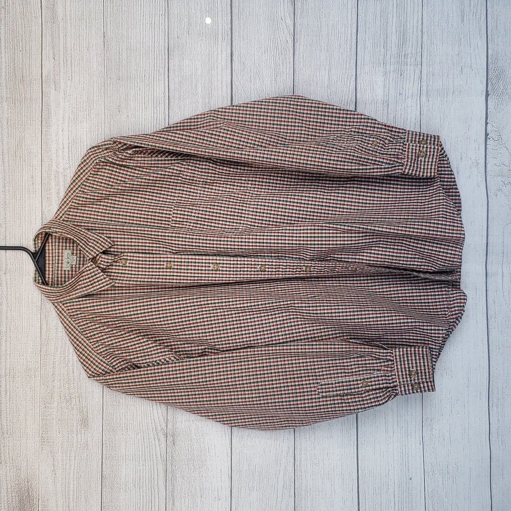 Buckle button down long sleeve shirt